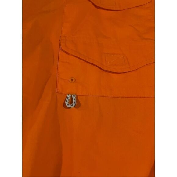 Columbia PFG Men’s Clemson Tigers Fishing Shirt XL Orange Button Down Cotton - Picture 5 of 10